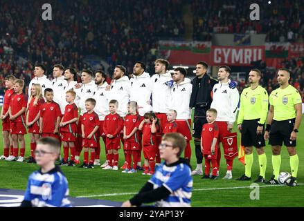 Cardiff, Royaume-Uni. 14 octobre 2024. Le pays de Galles s'alignera avant le match de l'UEFA Nations League au Cardiff City Stadium, Cardiff. Le crédit photo devrait se lire comme suit : Darren Staples/Sportimage crédit : Sportimage Ltd/Alamy Live News Banque D'Images