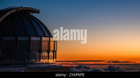 UKIRT (United Kingdom Infrared Telescope) au sommet du Mauna Kea, Hawaï, doit être déclassé Banque D'Images