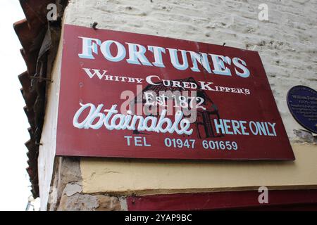 William Fortune référence à Whitby, Angleterre Banque D'Images