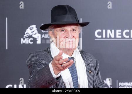 Rome, Italie. 14 octobre 2024. Vittorio Storaro assiste au tapis rouge de la première du film "Megalopolis" aux studios Cinecittà à Rome (photo de Matteo Nardone/Pacific Press) crédit : Pacific Press Media production Corp./Alamy Live News Banque D'Images