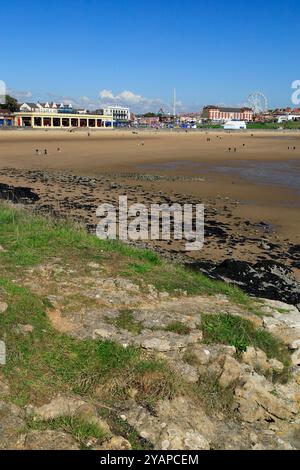 Plage, Whitmore Bay, Barry Island, Vale of Glamourgan, pays de Galles du Sud, ROYAUME-UNI. Banque D'Images