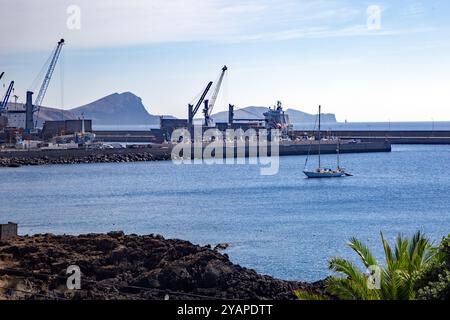 L'ancien port baleinier de Caniçal sur l'île portugaise de Madère Banque D'Images