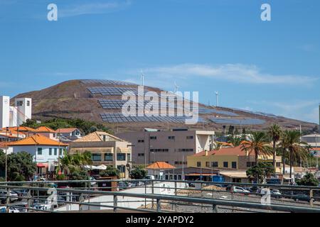 L'ancien port baleinier de Caniçal sur l'île portugaise de Madère Banque D'Images