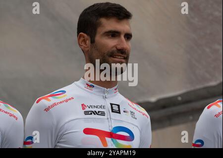 Fabien Grellier, Team TotalEnergies lors de la Coppa Bernocchi, course de Street Cycling à Legnano, Italie, 07 octobre 2024 Banque D'Images