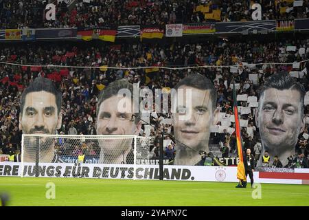 DFB Maenner Nationalmannschaft, équipe nationale masculine, Ligue des Nations, Deutschland-Niederlande, 14.10.2024, Allianzarena München Ilkay Gündogan, Thomas Müller, Manuel Neuer, Toni Kroos, alle Deutschland, Fotocopyright Gladys Chai von der Laage la réglementation de l'UEFA interdit toute utilisation de photographies comme séquences d'images et/ou quasi-vidéo. Banque D'Images