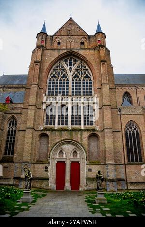 Cathédrale Saint-Sauveur ou Sauveur à Bruges, Belgique, Banque D'Images