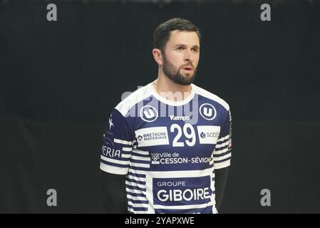 29 Youenn Cardinal de Cesson Rennes Métropole Handball lors du championnat de France, match de handball Liqui Moly Starligue entre Cesson-Rennes et Fenis Toulouse le 12 octobre 2024 au Glaz Arena de Cesson-Sévigné, France - photo Laurent Lairys / DPPI Banque D'Images