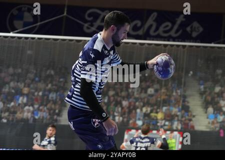 29 Youenn Cardinal de Cesson Rennes Métropole Handball lors du championnat de France, match de handball Liqui Moly Starligue entre Cesson-Rennes et Fenis Toulouse le 12 octobre 2024 au Glaz Arena de Cesson-Sévigné, France - photo Laurent Lairys / DPPI Banque D'Images