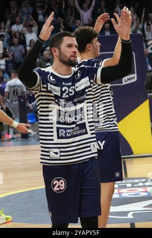 29 Youenn Cardinal de Cesson Rennes Métropole Handball lors du championnat de France, match de handball Liqui Moly Starligue entre Cesson-Rennes et Fenis Toulouse le 12 octobre 2024 au Glaz Arena de Cesson-Sévigné, France - photo Laurent Lairys / DPPI Banque D'Images