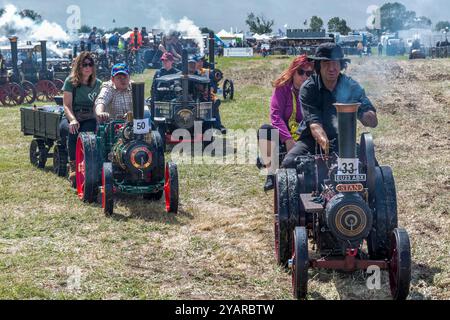 Rallye de machines à vapeur et foire du pays Banque D'Images