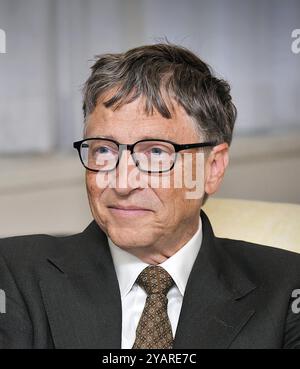 Bill Gates. Portrait du milliardaire tendre, William Henry Gates III (né en 1955), 2023 Banque D'Images