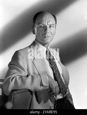 John Gielgud. Portrait de l'acteur et réalisateur anglais Sir Arthur John Gielgud (1904-2000), publicité pour le film The Jules Caesar, 1953 Banque D'Images