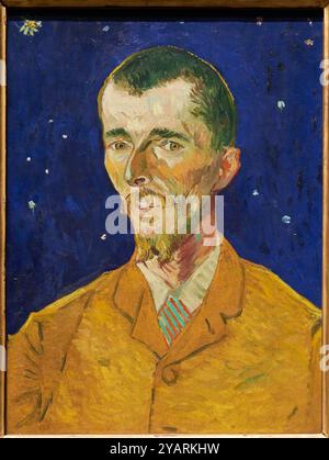 The Poet (Portrait of Eugène Boch), 1888, Vincent Van Gogh (1853-1890), Poets & Lovers Exhibition, National Gallery, Londres, Royaume-Uni Banque D'Images