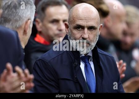 Varsovie, Pologne. 13 octobre 2024. L'entraîneur polonais Michal Probierz lors du match de football de la Ligue des Nations de l'UEFA, Ligue A, Groupe A1 entre la Pologne et la Croatie le 15 octobre 2024 au stade PGE Narodowy de Varsovie, Pologne - photo Piotr Matusewicz/DPPI crédit : DPPI Media/Alamy Live News Banque D'Images