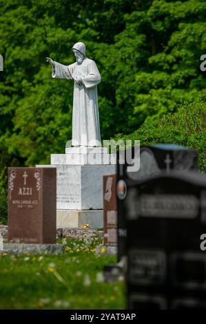 Tombes au cimetière Beechwood Banque D'Images