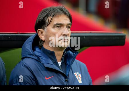 Varsovie, Pologne. 16 octobre 2024. L'entraîneur croate Zlatko Dalic lors du match de l'UEFA Nations League, League A, Groupe A1 entre la Pologne et la Croatie au stade national PGE de Varsovie, Pologne, le 15 octobre 2024 (photo par Andrew Surma/ Credit : Sipa USA/Alamy Live News Banque D'Images