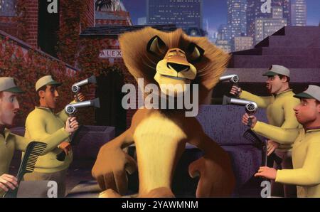 Madagascar année : 2005 - USA réalisateurs : Eric Darnell, Tom McGrath animation restreinte à un usage éditorial. Voir légende pour plus d'informations sur les restrictions. Il est interdit de reproduire la photographie hors contexte de la promotion du film. Il doit être crédité à la Société cinématographique et/ou au photographe désigné ou autorisé par/autorisé sur le plateau par la Société cinématographique. Réservé à un usage éditorial. Photo12 n'accorde pas de droits de publicité aux personnes représentées. Crédit : Photo12/7e Art/DreamWorks SKG Banque D'Images