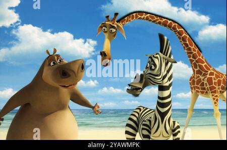 Madagascar année : 2005 - USA réalisateurs : Eric Darnell, Tom McGrath animation restreinte à un usage éditorial. Voir légende pour plus d'informations sur les restrictions. Il est interdit de reproduire la photographie hors contexte de la promotion du film. Il doit être crédité à la Société cinématographique et/ou au photographe désigné ou autorisé par/autorisé sur le plateau par la Société cinématographique. Réservé à un usage éditorial. Photo12 n'accorde pas de droits de publicité aux personnes représentées. Crédit : Photo12/7e Art/DreamWorks SKG Banque D'Images