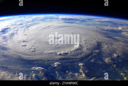 L'ouragan Felix sur la mer des Caraïbes, le 3 septembre 2007 à 11:38:46.000 GMT vu depuis la Station spatiale internationale (Expédition 15) Banque D'Images
