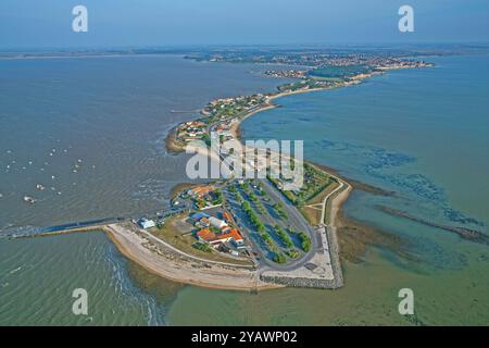 France, Charente-maritime, Fouras, pointe de la fumée, vue aérienne Banque D'Images