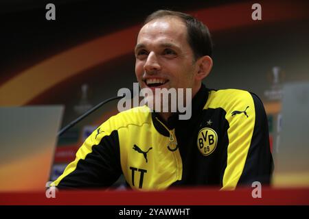 Photo du dossier datée du 13-04-2016 de Thomas Tuchel, qui devrait être annoncé comme le nouveau manager de l’Angleterre mercredi, l’agence de presse PA comprend. La Football Association devrait tenir une conférence de presse où l'ancien patron de Chelsea, vainqueur de la Ligue des Champions, sera nommé successeur permanent de Gareth Southgate. Date d'émission : mercredi 16 octobre 2024. Banque D'Images