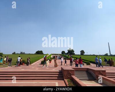 'Humayun's Tomb, un exemple étonnant de l'architecture moghole à Delhi, en Inde, avec son grand dôme, complexe Banque D'Images