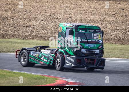 John Powell dans son DAF LF lors de la course British Truck Racing Championship 2024 à Snetterton, Norfolk, Royaume-Uni Banque D'Images