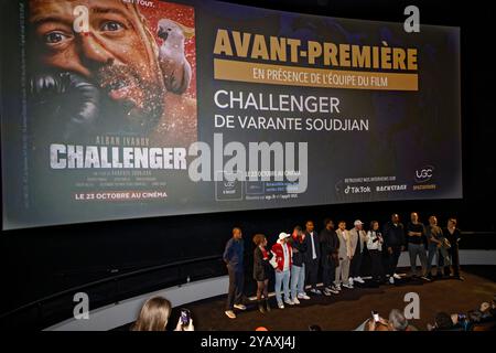 Paris, France. 15 octobre 2024. Première DE CHALLENGER par Varante Soudjian à l'UGC Ciné Cité les Halles le 15 octobre 2024 à Paris. Crédit : Bernard Menigault/Alamy Live News Banque D'Images