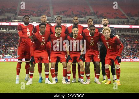 Toronto, Canada. 15 octobre 2024. Toronto, Ontario, Canada, 15 octobre 2024, équipe Canada s’alignera au match amical international entre équipe Canada et Panama au terrain BMO. (Photo de Indrawan Kumala/Sipa USA) crédit : Sipa USA/Alamy Live News Banque D'Images