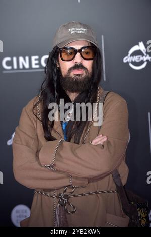 Rome, Italien. 16 octobre 2024. Créateur de mode italien et directeur créatif de Valentino, Alessandro Michele assiste au tapis rouge de pré-ouverture Megalopolis du 19ème Festival du film de Rome et du 22ème Alice Nella Citta' aux studios de Cinecitta. Rome (Italie), 14 octobre 2024. Crédit : dpa/Alamy Live News Banque D'Images