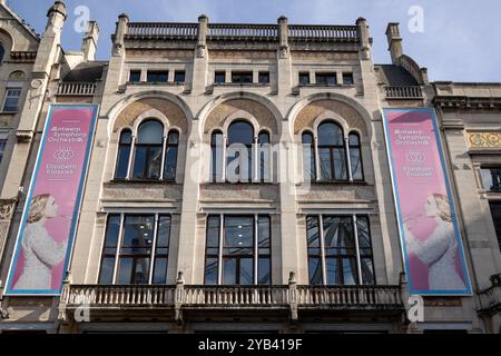 Anvers, Belgique. 16 octobre 2024. Vue extérieure du Centre Elisabeth à Anvers, mercredi 16 octobre 2024. BELGA PHOTO WARD VANDAEL crédit : Belga News Agency/Alamy Live News Banque D'Images