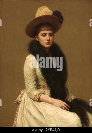 Portrait de Sonia. Henri Fantin-Latour. 1890. Banque D'Images