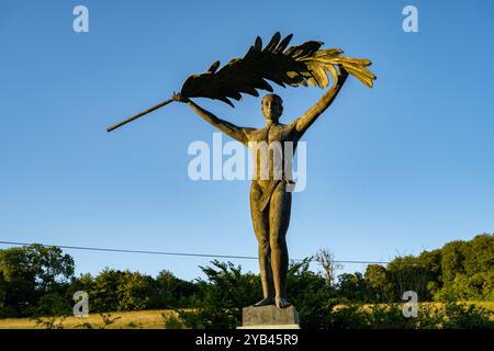 Le mémorial de guerre de Stansted Kent conçu par Alajos Strobl (1856 C 1926) Banque D'Images