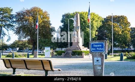 Cabourg, Colleville-sur-mer, France, Parc de la mairie at Square des Poilus , éditorial seulement. Banque D'Images