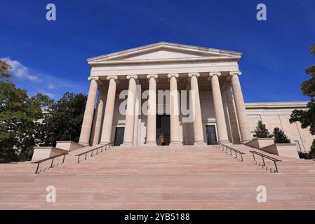 Entrée extérieure de la National Gallery of Art au National Mall de Washington D.C. Banque D'Images