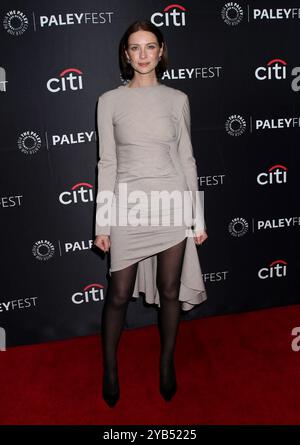 New York, États-Unis. 16 octobre 2024. Caitriona Balfe assiste au PaleyFest NY : Outlander : célébration du 10e anniversaire tenue au Paley Museum le 16 octobre 2024 à New York City, NY © Steven Bergman/AFF-USA. Crédit COM : AFF/Alamy Live News Banque D'Images