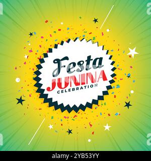 carte de vœux festa junina classique Illustration de Vecteur