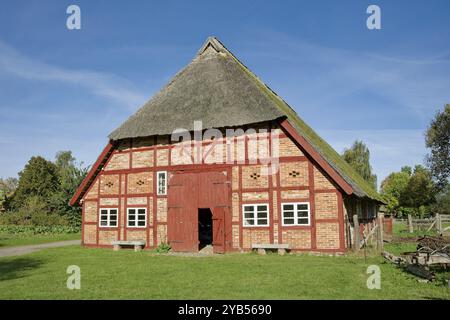 Ferme historique de Selmsdorf, musée en plein air de Klockenhagen, village historique de Mecklenburg, fermes de Mecklenburg, Klockenhagen, Mecklenburg-Western po Banque D'Images