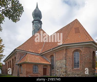 Église Saint-Barthélemy, Wesselburen, Schleswig-Holstein, Allemagne, Europe Banque D'Images