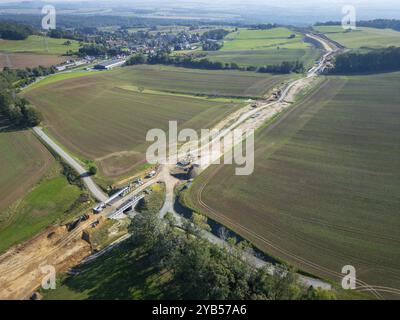 La route nationale 177 est une route nationale de Saxe, dont la section sud-est entre Pirna et Radeberg doit servir de contournement est de Dresde entre t Banque D'Images