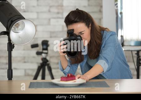 le photographe culinaire est au travail Banque D'Images