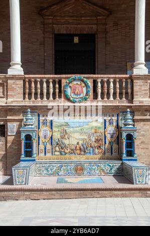 Plaza de España à Séville, Espagne Banque D'Images