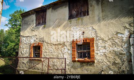 Villa privée à Village Lasowice en Pologne Banque D'Images