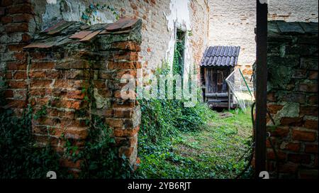 Villa privée à Village Lasowice en Pologne Banque D'Images