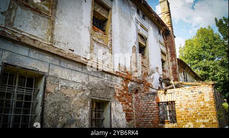 Villa privée à Village Lasowice en Pologne Banque D'Images