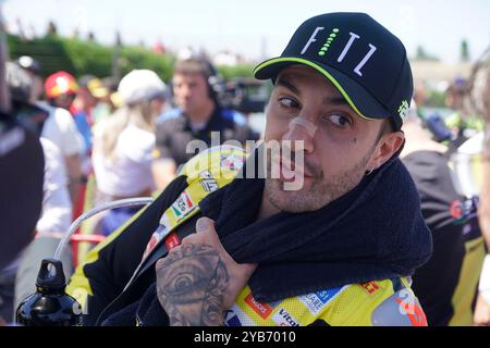 Misano Adriatico, Italie. 16 juin 2024. Foto Alessandro la Rocca/LaPresse16-06-2024, Misano World circuit Marco Simoncelli Sport-Motociclismo-WSBK FIM Superbike World Championship-Pirelli Emilia Romagna Round 14-16-juin 2024 Gara 2 nella foto : Andrea Iannone -Ducati photo Alessandro la Rocca/ Credit : LaPresse/Alamy Live News Banque D'Images