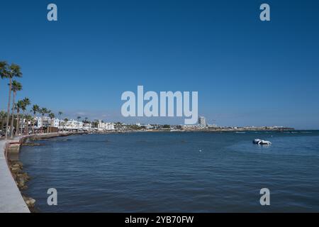 paphos Promenade à la fin de l'été Chypre Banque D'Images