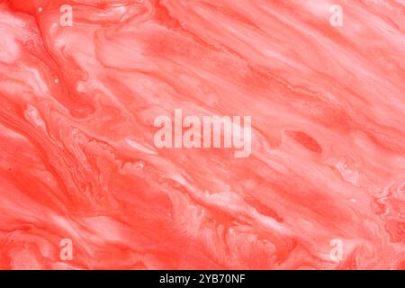Fond abstrait mélangeant peintures rouges et blanches Banque D'Images