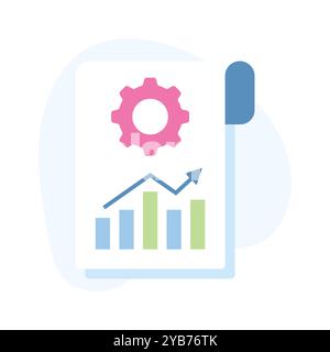 Vérifiez cette icône étonnante de l'analyse de données dans un style tendance, vecteur premium de l'analyse de données Illustration de Vecteur