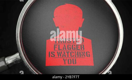 Image symbolique sur le thème de la surveillance en ligne Banque D'Images